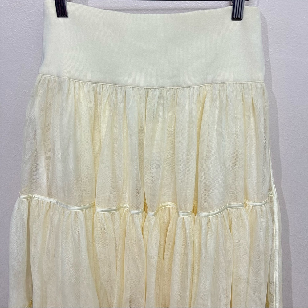 ME+EM Tulle Volume Soft Lemon Maxi Skirt - Picture 3 of 5